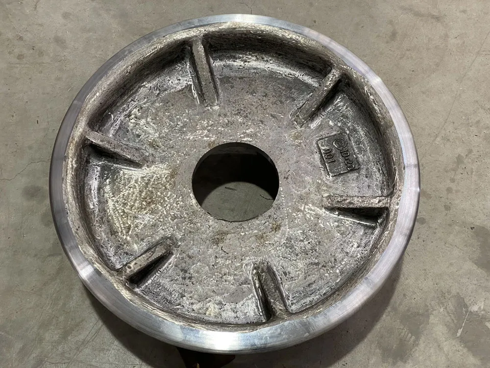Steel railway wheel